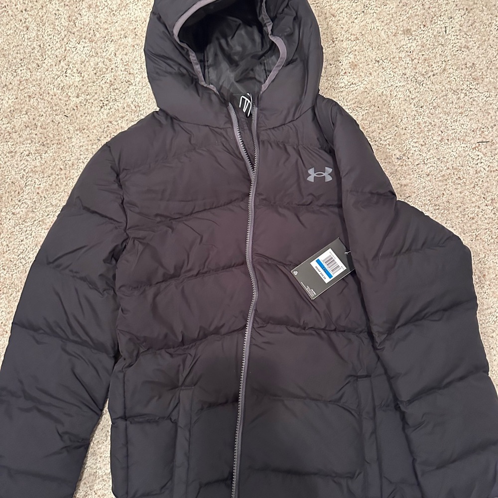 Under Armour Kids Charcoal Puffer Jacket